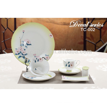 indian restaurant tableware with color logo decal artwork customized